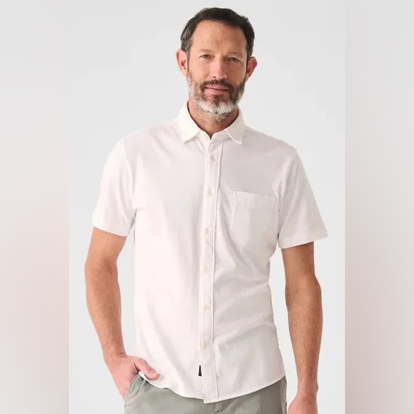 ADONIS White Cotton Short Sleeve Button Down Formal Fancy Dress Shirt Neck 14.5 - Picture 2 of 16